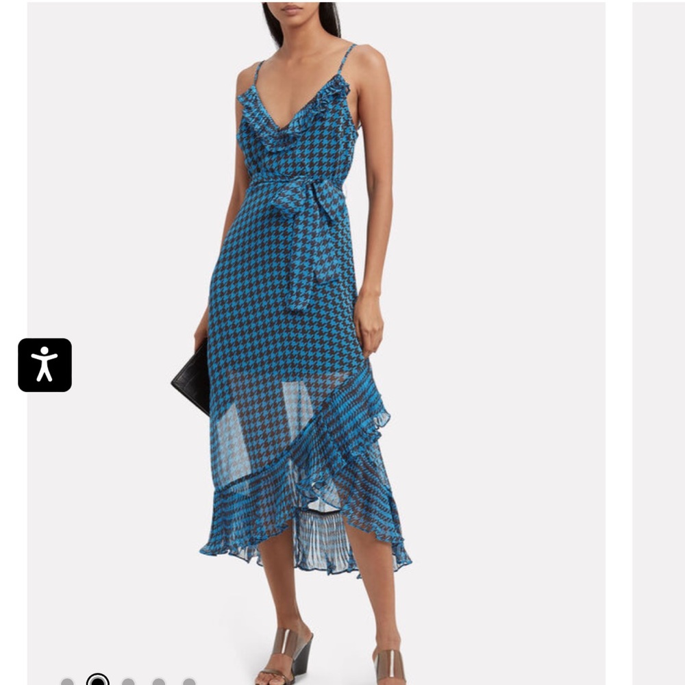 | La Maison Talulah Sparks Fly Houndstooth Midi Dress Size S Worn once!